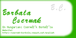 borbala csermak business card